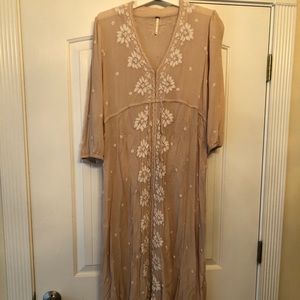 Free People Fable Dress XL in Nude/Peach (Worn 1X)